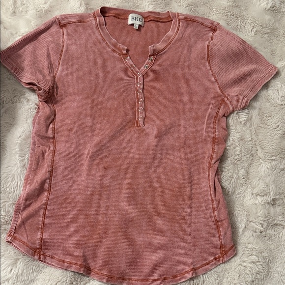 BKE Tops - BKE Women's Coral Henley Tee